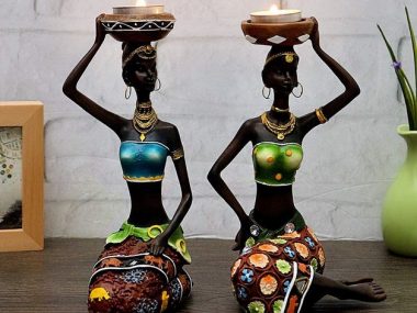 זוג פמוטים נשים אפריקאיות