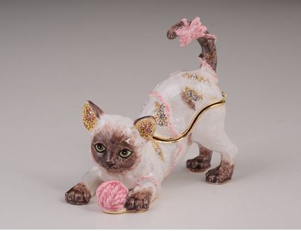 תיבת תכשיטים חתול משחק- קרן קופל